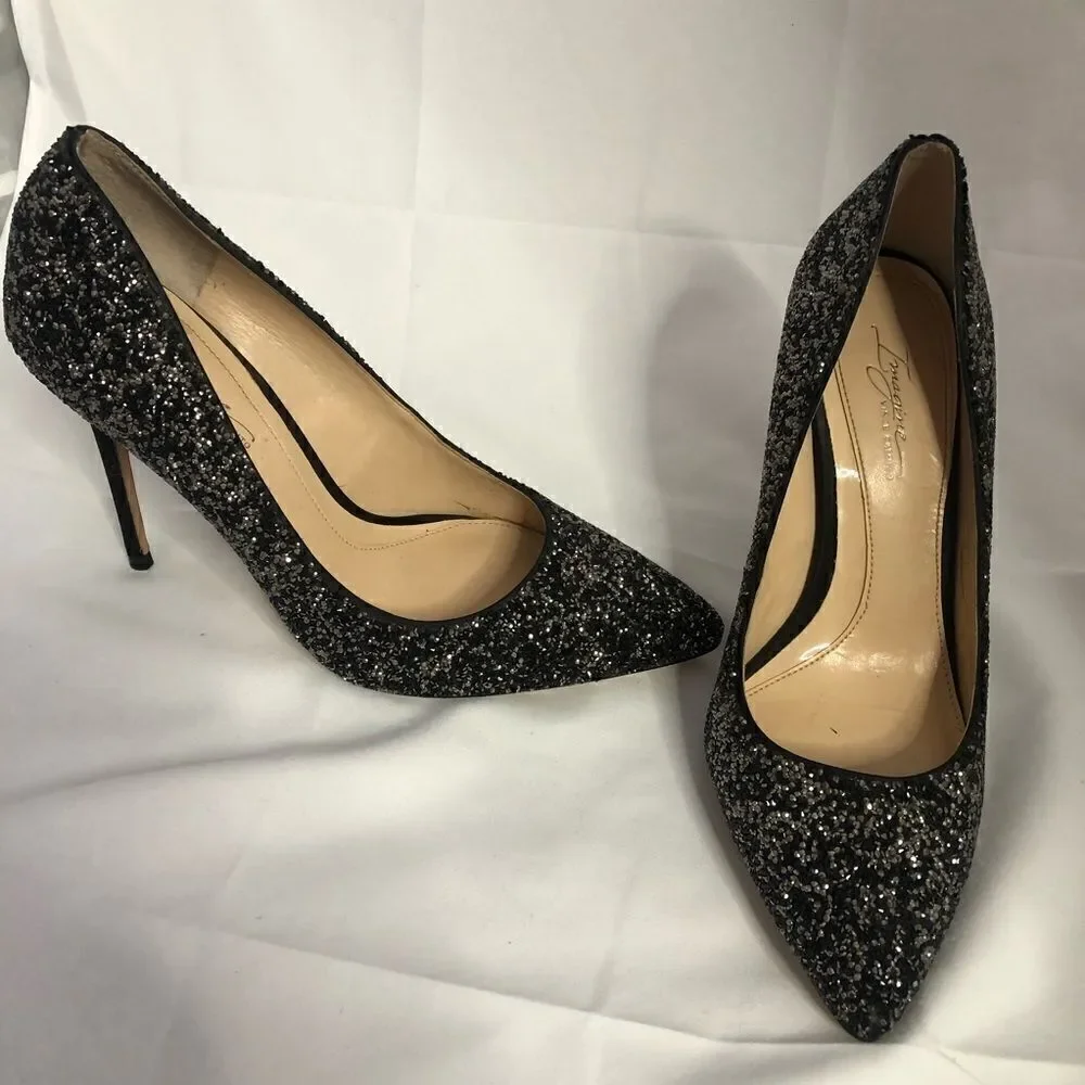 VINCE CAMUTO Olson Crystal Glitter Embellished Pointed Toe Stiletto Pump